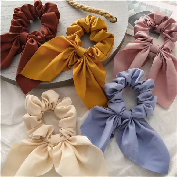 Accessories - VINTAGE WOMEN Hair Scrunchie Bow Ponytail Hairband